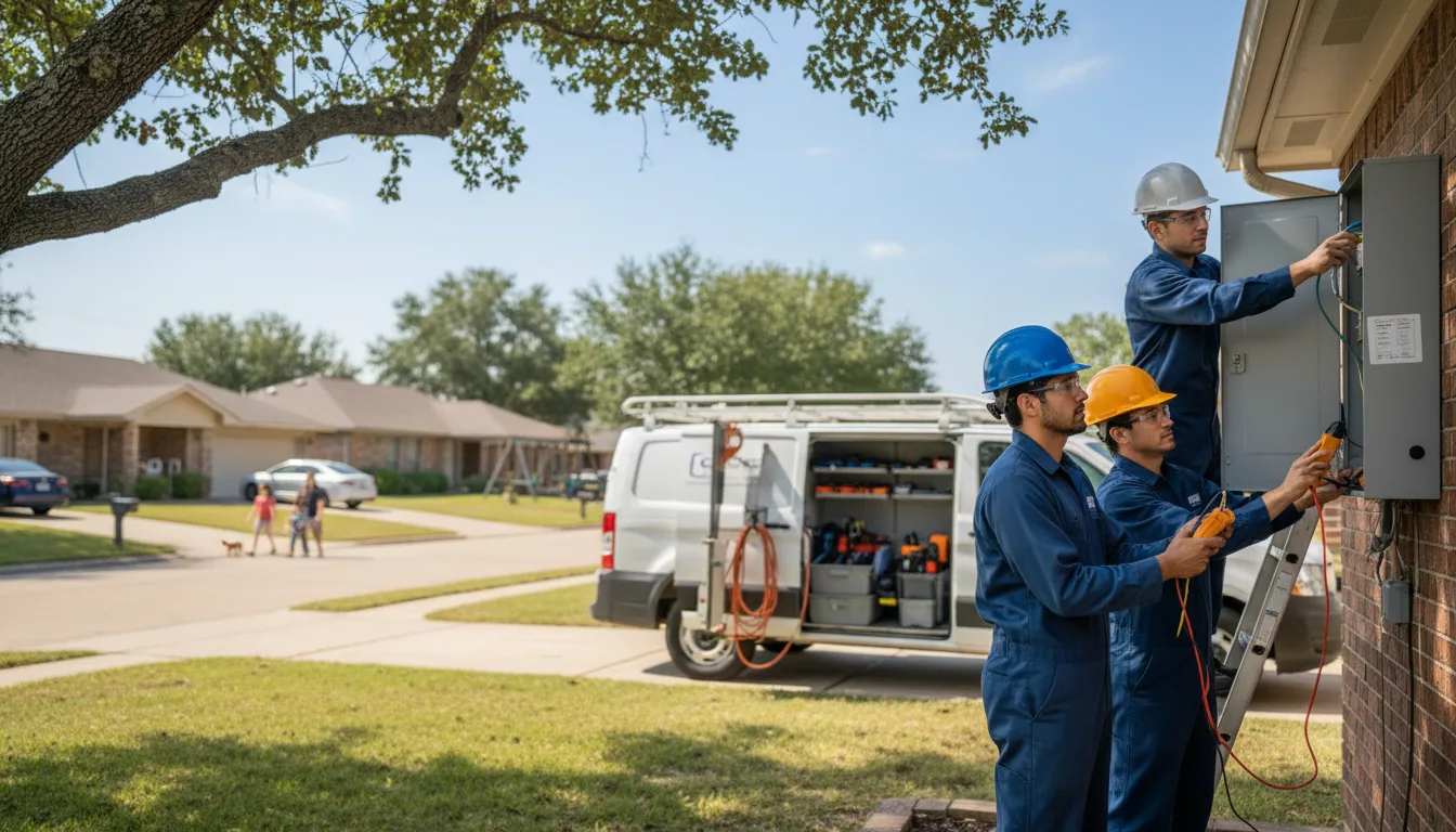 Certified electrician providing emergency electrical services in Verbena, AL
